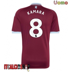 Aston Villa Boubacar Kamara #8 Prima Maglia 2026-27 Manica Corta Aston Villa Boubacar Kamara #8 Prima Maglia 2026-27 Manica Corta